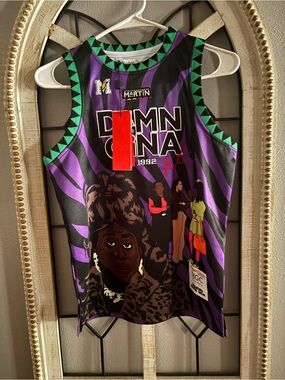 Martin Black & Purple Kids Jersey Top - 'Damn Gina' Graphic